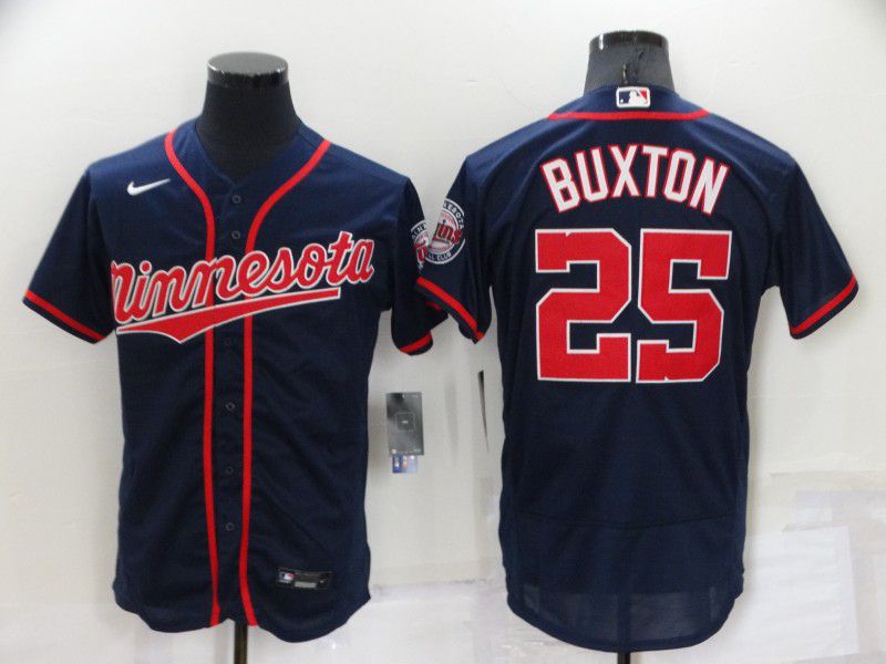 Men Minnesota Twins #25 Buxton Blue Elite 2022 Nike MLB Jersey->minnesota twins->MLB Jersey